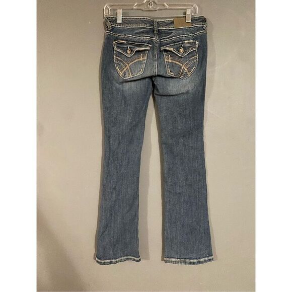 Rue 21 Light Wash Premiere Curvy Straight Leg Jeans Size 3/4 NWOT - Picture 4 of 6